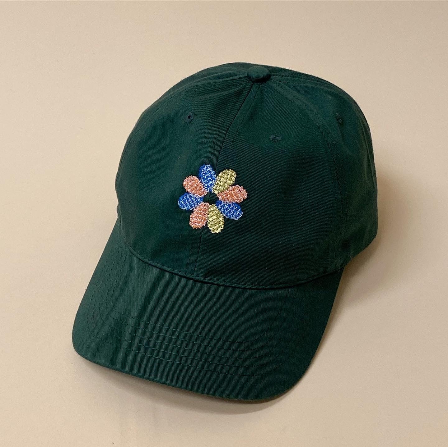 Embroidered cap 03 / Forest Green