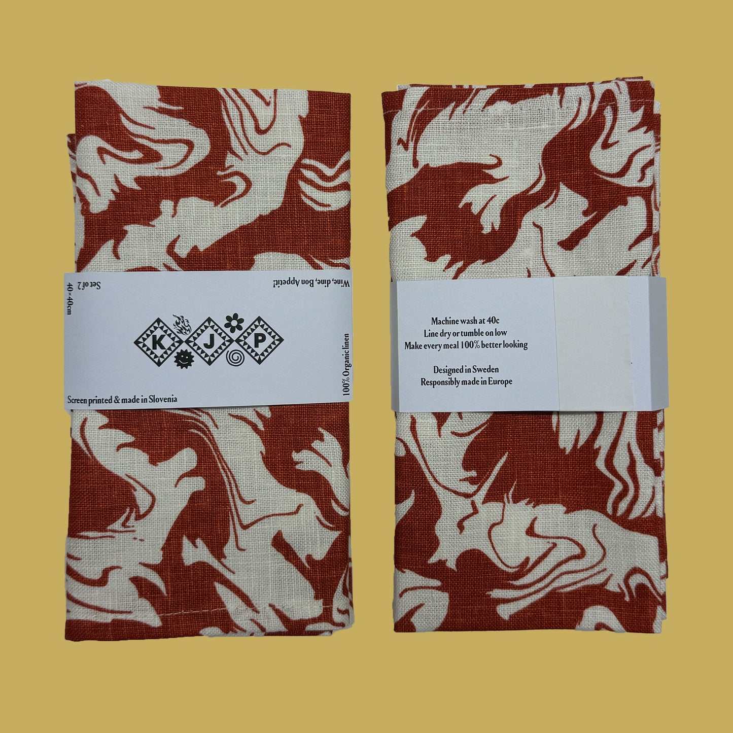 NAPKIN - Gilbert / Brick (Set of 2)