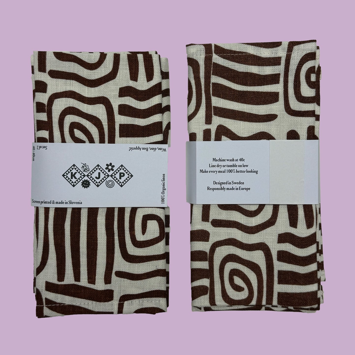 NAPKIN - Athena / Cacao (Set of 2)