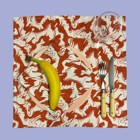 NAPKIN - Gilbert / Brick (Set of 2)