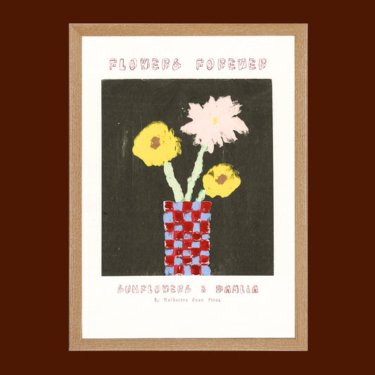 Gicleé Print - Sunflowers & Dahlia