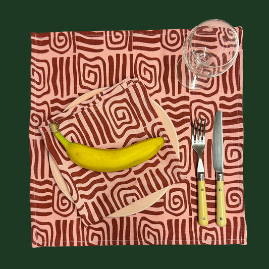 NAPKIN - Athena / Blush (Set of 2)