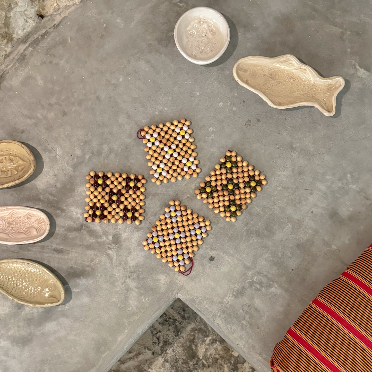 Prairie - Beaded Coasters