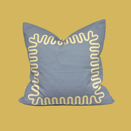 Pillow / Meander / Cornflower